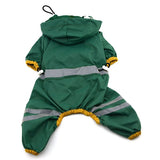 Pet Dog Cat Raincoat Clothes Puppy Glisten Bar Hoody Waterproof Rain Jackets Best Dog Accessories
