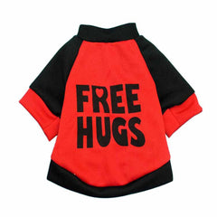 Free Hugs Print Soft Warm Cotton Clothes