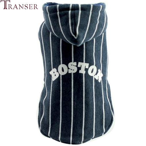 Newly Design BOSTON Striped Dog  Hoodie