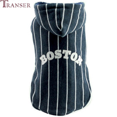 Newly Design BOSTON Striped Dog  Hoodie