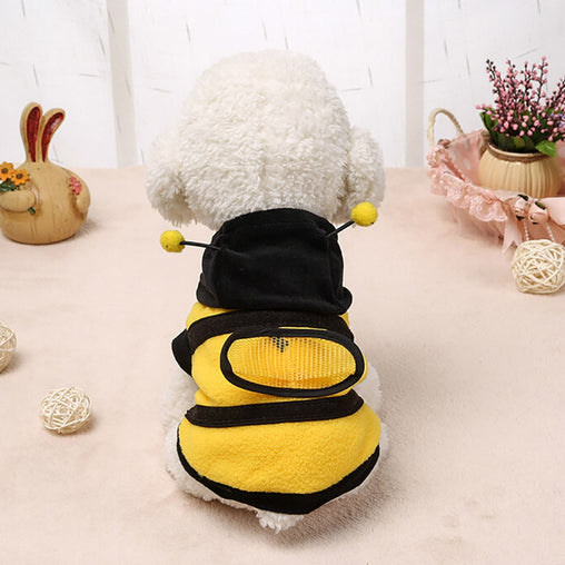 Cute Bumble Bee Dog Hoodie