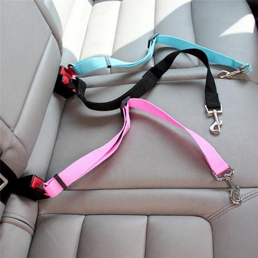 Adjustable Dog Safety Seat Belt Leash